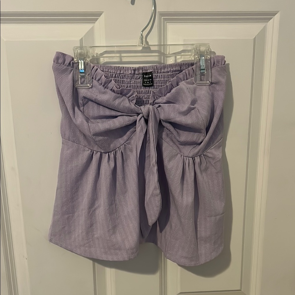 SHEIN Purple Tank Top with Elegant Design